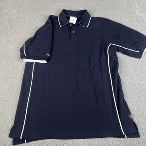 IZOD Polo Shirt Mens Small Blue White Performance XFG Golf